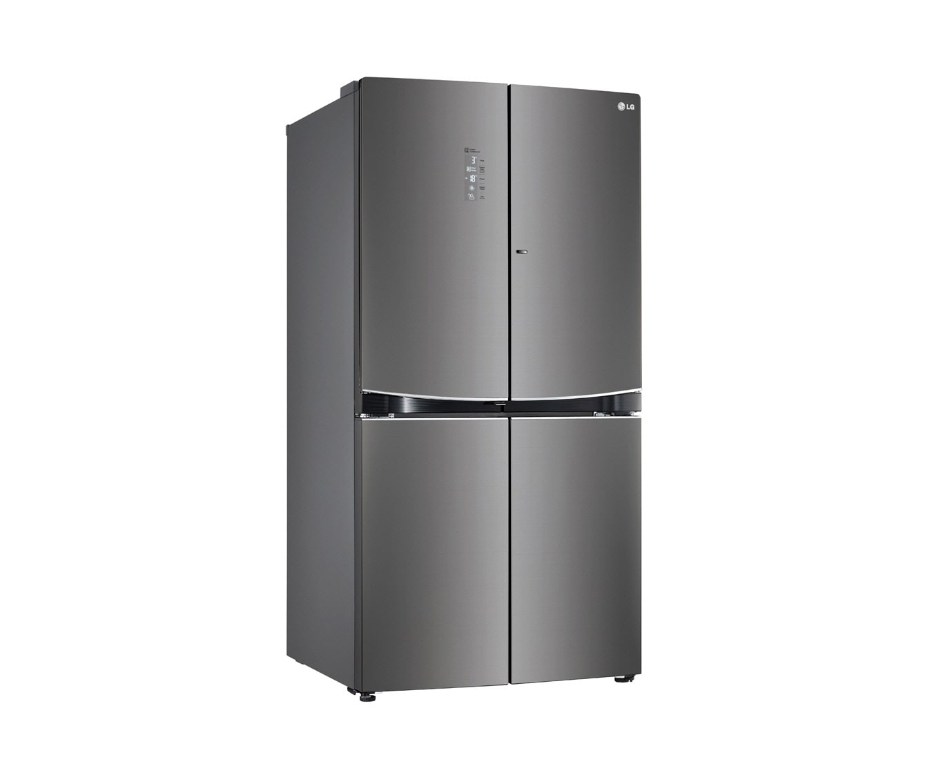 LG 32.9 cu.ft., Inverter Linear Compressor, Dual Door-in-Door™, Smart Diagnosis, Hygiene Fresh+™, 10 Year Compressor Warranty, 2 Year Parts and Service Warranty, Folding Shelf, Tilting Veggie Basket, Sliding Drawer Type, GR-D31FWCHL